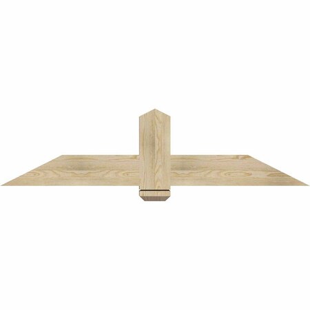 Ekena Millwork Eugene Rough Sawn Timber Gable Bracket, Douglas Fir, 60"W x 15"H x 4"D x 6"F, 6/12 Pitch GBW060X15X0406EUG00RDF